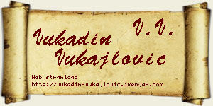 Vukadin Vukajlović vizit kartica